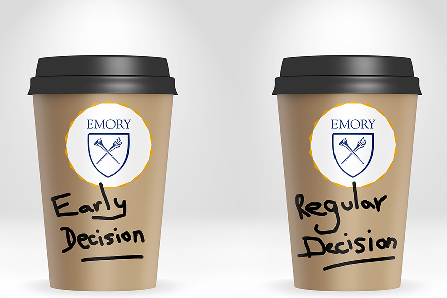 coffee cups with ED  and RD written on them
