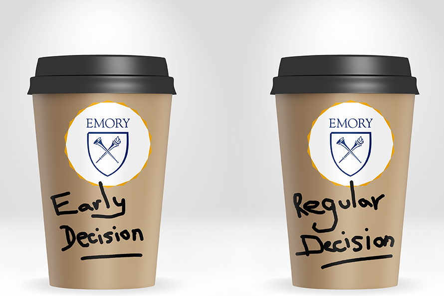 coffee cups with ED and RD written on them
