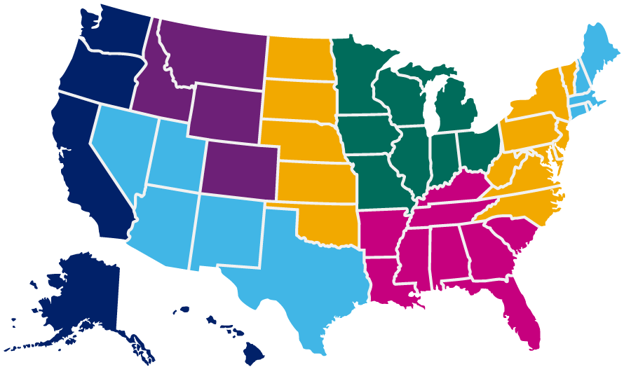 Map of Emory's Visit Territories