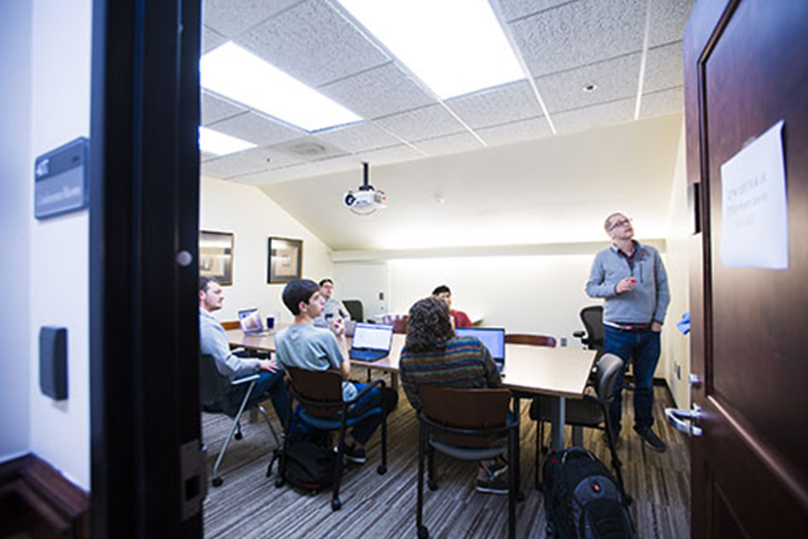 teacher and students in classroom